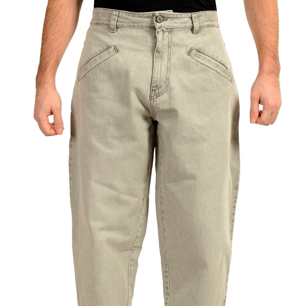Scuderia Ferrari Men's Gray Light Denim 5 Pocket Jeans US 32 IT 48
